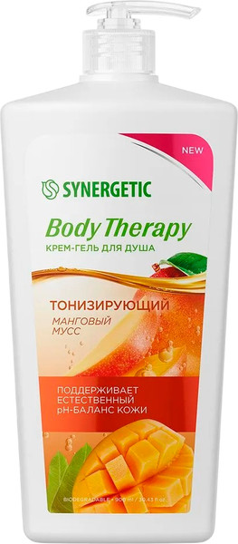 Изображение товара Гель для душа Synergetic Body Therapy Манговый мусс (900мл)