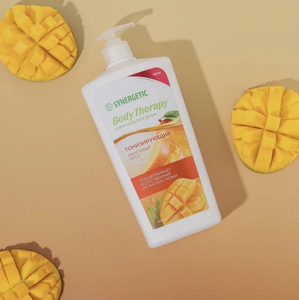 Изображение товара Гель для душа Synergetic Body Therapy Манговый мусс (900мл)