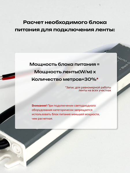 Изображение товара Блок питания для светодиодной ленты Truenergy 17302