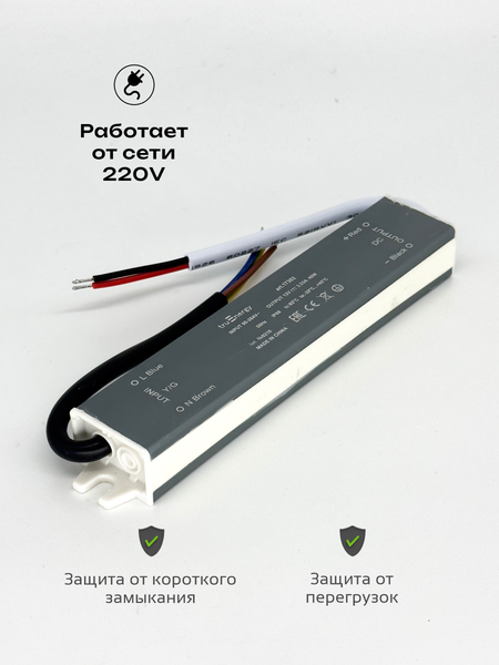 Изображение товара Блок питания для светодиодной ленты Truenergy 17302