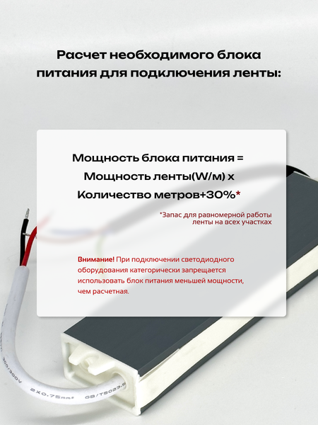 Изображение товара Блок питания для светодиодной ленты Truenergy 17303