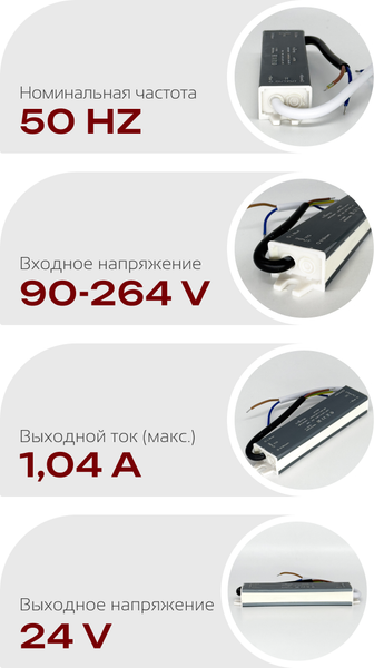 Изображение товара Блок питания для светодиодной ленты Truenergy 17351