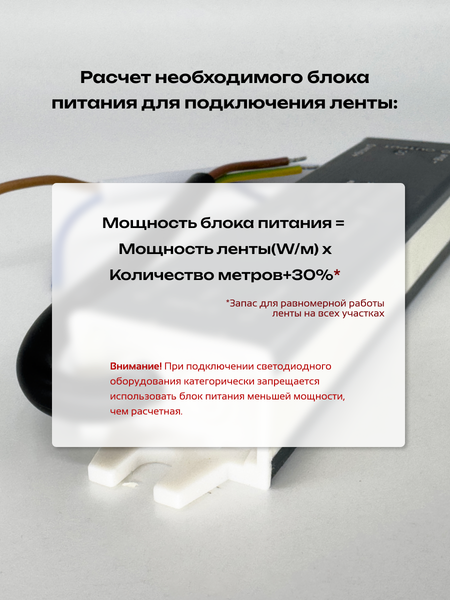 Изображение товара Блок питания для светодиодной ленты Truenergy 17351