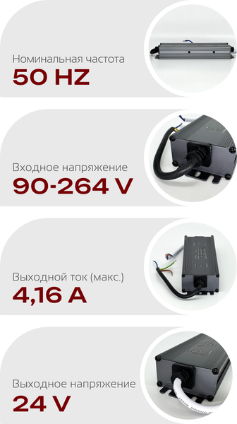 Изображение товара Блок питания для светодиодной ленты Truenergy 17354