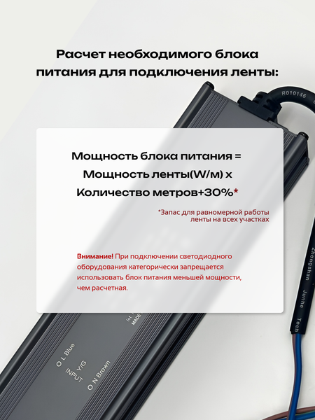 Изображение товара Блок питания для светодиодной ленты Truenergy 17355