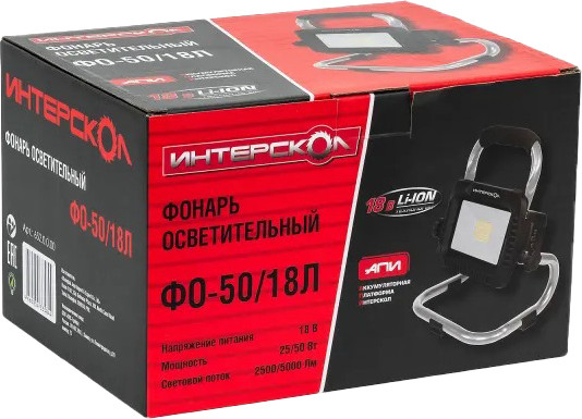 Изображение товара Фонарь Интерскол ФО-50/18Л / 652.0.0.00