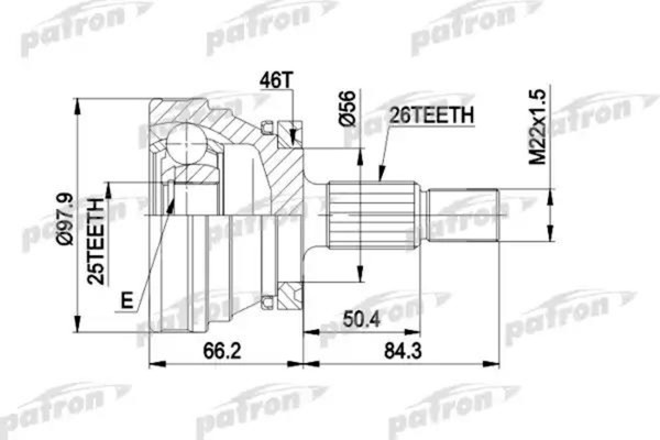 Изображение товара ШРУС Patron PCV1169