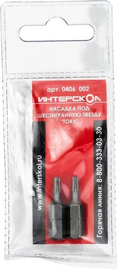 Изображение товара Набор бит Интерскол Torx Т10 25мм (0406.002)