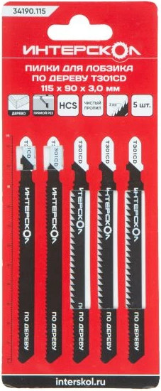 Изображение товара Набор пильных полотен Интерскол 115х90х3.0 (34190.115)