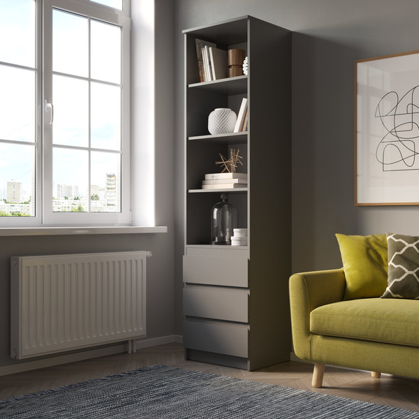 Изображение товара Стеллаж НК Мебель Stern СТЯ-1 / 72679281 (серый графит)