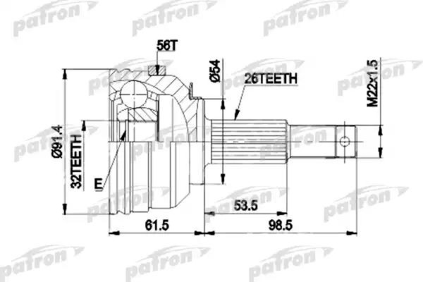Изображение товара ШРУС Patron PCV9529