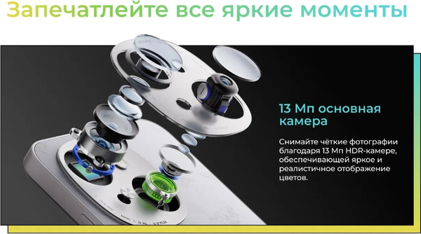 Изображение товара Смартфон Tecno Spark Go 1 3GB/64GB (белый)