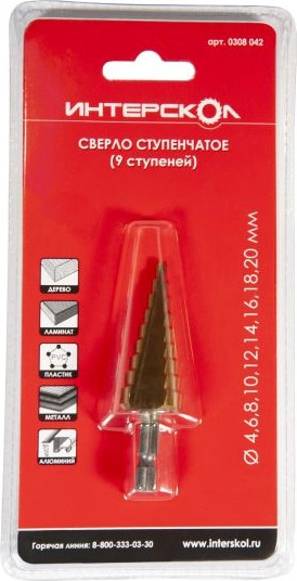 Изображение товара Сверло Интерскол 4-20мм (0308 042)