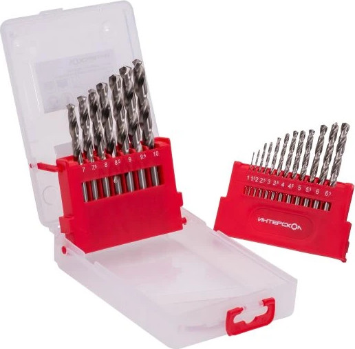 Изображение товара Набор сверл Интерскол HSS-G (18101.019)