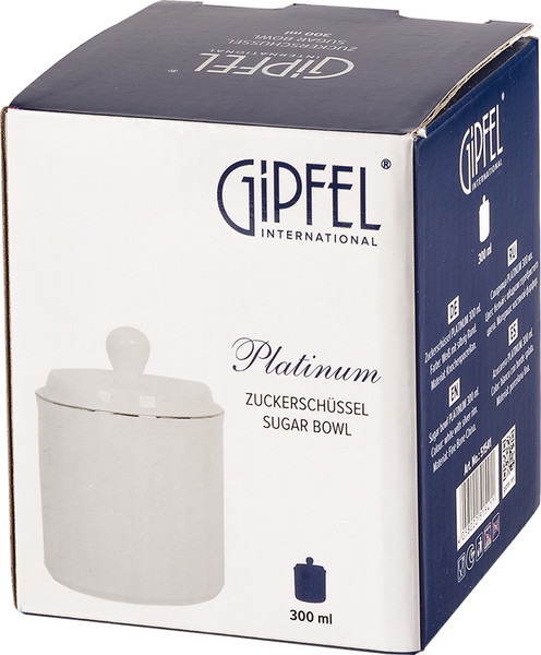 Изображение товара Сахарница Gipfel Platinum 51541 (белый/серебристый)