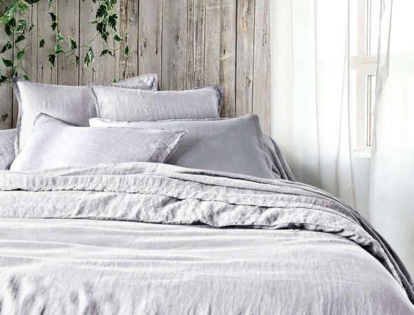 Изображение товара Комплект постельного белья Koenigson Теплый лен №13-4108 Liam 1.5сп (простыня на резинке 140x200x30)