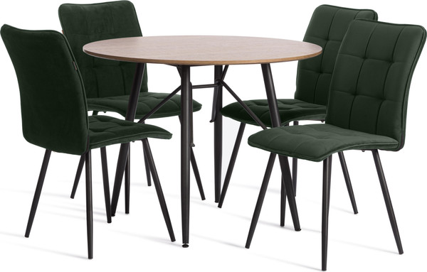 Изображение товара Стул Tetchair Bari велюр (изумруд)