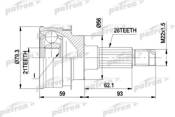 Изображение товара ШРУС Patron PCV1137