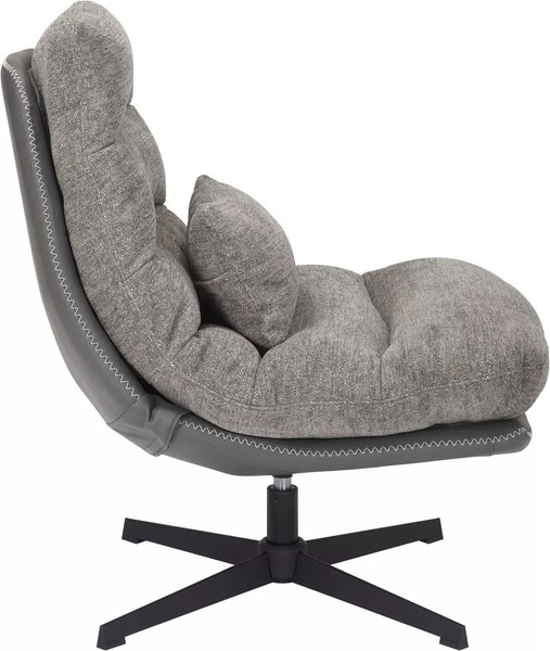 Изображение товара Кресло мягкое Signal Felicia (Raven 07 серый/черный матовый)
