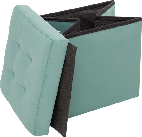 Изображение товара Пуф Импэкс Leset Плуто складной с крышкой  (велюр Velutto 43/зеленый)