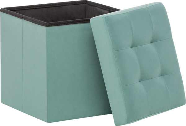 Изображение товара Пуф Импэкс Leset Плуто складной с крышкой  (велюр Velutto 43/зеленый)