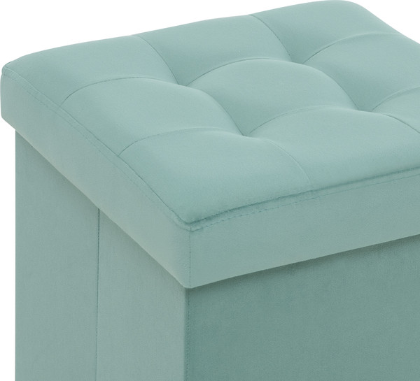 Изображение товара Пуф Импэкс Leset Плуто складной с крышкой  (велюр Velutto 43/зеленый)