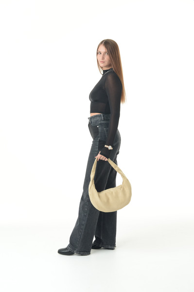 Изображение товара Сумка MT.Style Hobo Velour (бежевый)