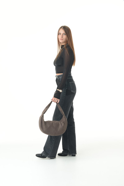 Изображение товара Сумка MT.Style Hobo Velour (коричневый)