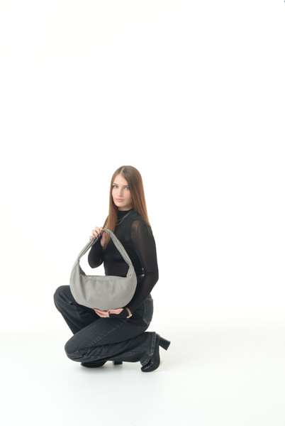 Изображение товара Сумка MT.Style Hobo Velour (серый)