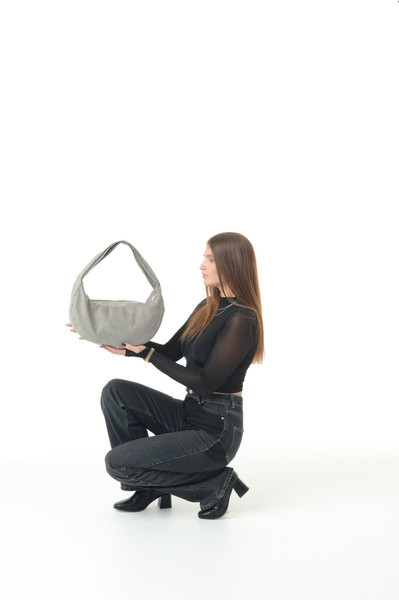 Изображение товара Сумка MT.Style Hobo Velour (серый)