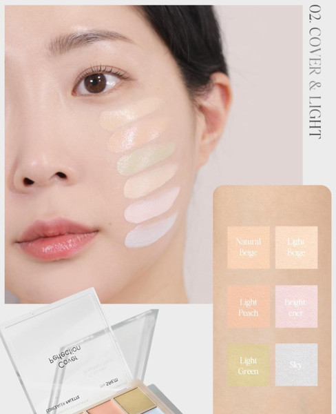 Изображение товара Консилер The Saem Cover Perfection Concealer Palette 02 Cover&Light