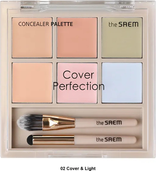 Изображение товара Консилер The Saem Cover Perfection Concealer Palette 02 Cover&Light