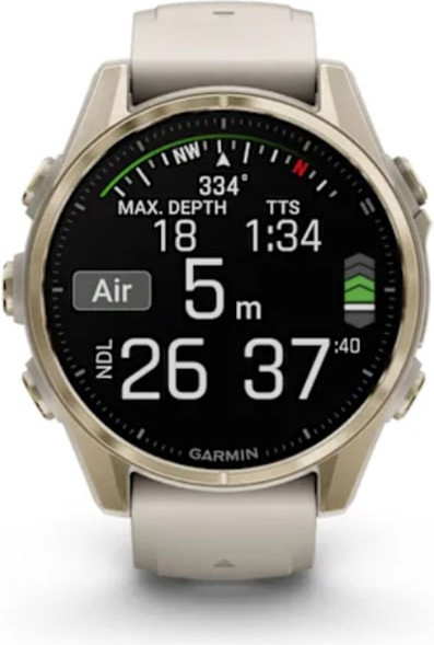 Изображение товара Умные часы Garmin Fenix 8 AMOLED Sapphire 43mm / 010-02903-11 (золото/дымчато-серый)