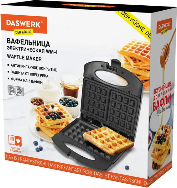 Изображение товара Вафельница Daswerk WM-4 / 455651
