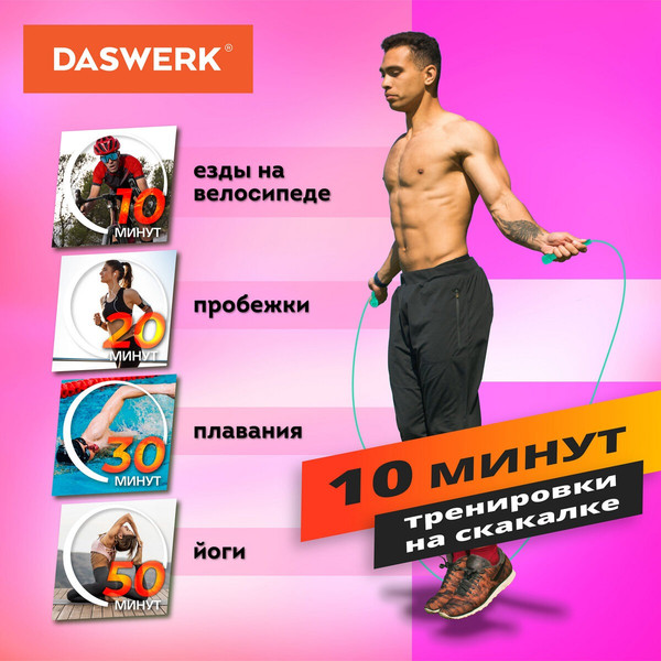 Изображение товара Скакалка Daswerk 680028 (бирюзовый)