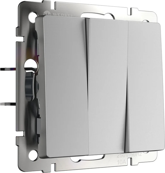 Изображение товара Выключатель Werkel W1130065 (серебристый матовый)