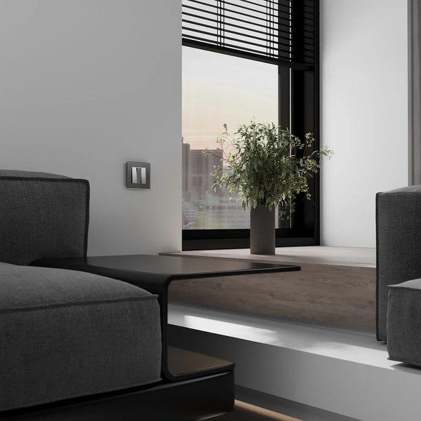 Изображение товара Выключатель Werkel W1130065 (серебристый матовый)