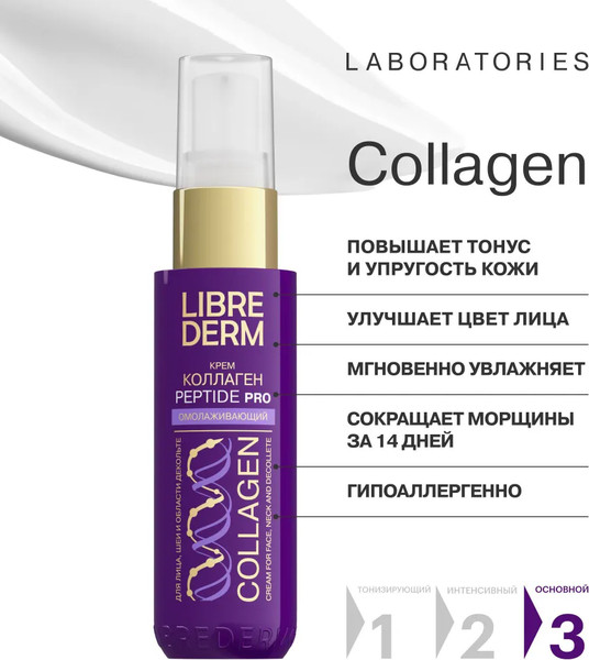 Изображение товара Набор косметики для лица Librederm Коллаген Peptide Pro 3=2 Моментальный лифтинг