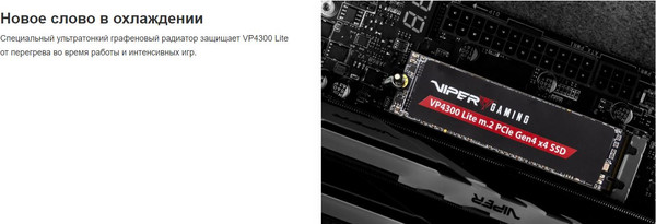 Изображение товара SSD диск Patriot Viper VP4300 Lite 2TB (VP4300L2TBM28H)
