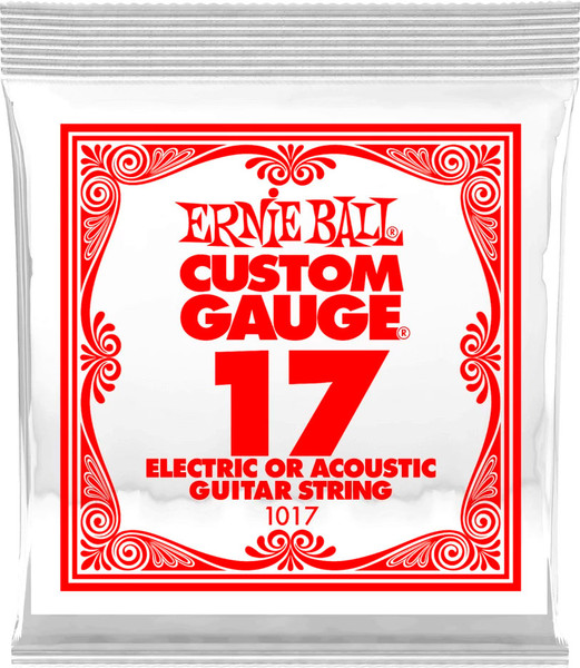 Изображение товара Струна для электрогитары Ernie Ball 1017 .017 Plain Steel String