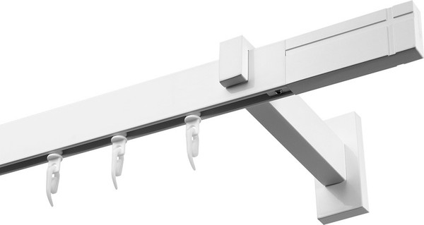 Изображение товара Карниз для штор Эскар Хай Тек Кросс 1-рядный / 4112300 (3м, белый)
