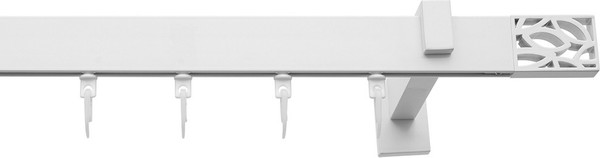 Изображение товара Карниз для штор Эскар Хай Тек Твист 1-рядный / 4115340 (3.4м, белый)