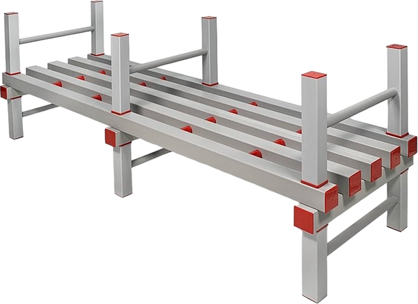 Изображение товара Стеллаж Эскар С-132 1-ярусный / 85358132 (серый/красный)