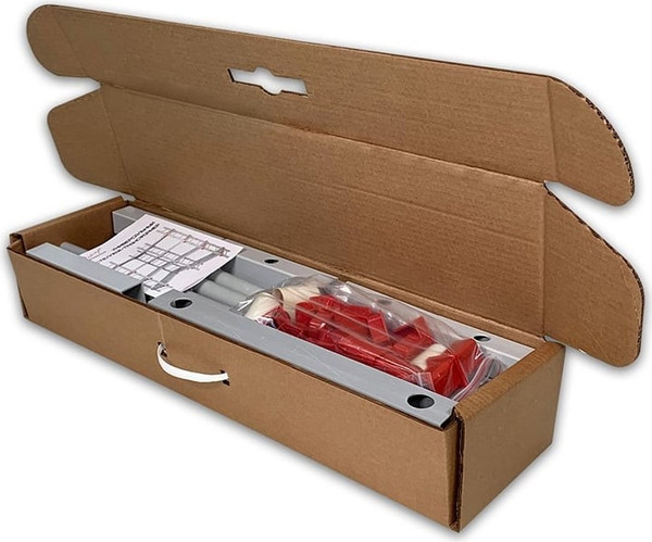 Изображение товара Стеллаж Эскар С-132 1-ярусный / 85358132 (серый/красный)