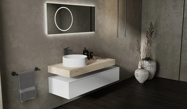 Изображение товара Столешница для тумбы в ванную Jorno Modulare 100 / Mdlr.06.100/W/JR