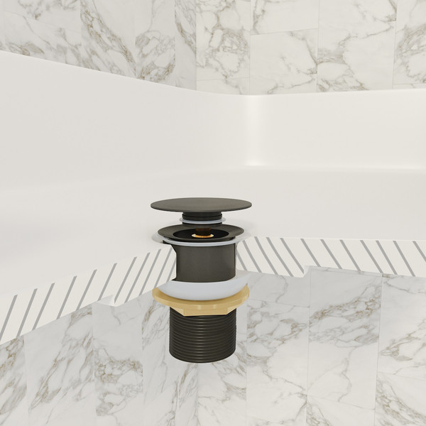 Изображение товара Донный клапан Teymi T140203 (графит матовый)