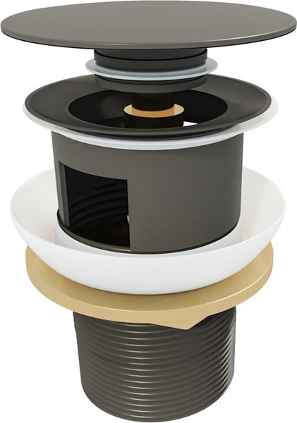 Изображение товара Донный клапан Teymi T140203 (графит матовый)