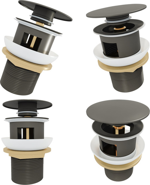 Изображение товара Донный клапан Teymi T140203 (графит матовый)