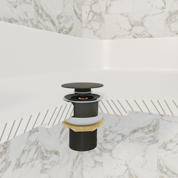 Изображение товара Донный клапан Teymi T140206 (графит матовый)