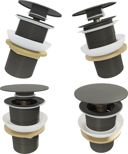 Изображение товара Донный клапан Teymi T140206 (графит матовый)